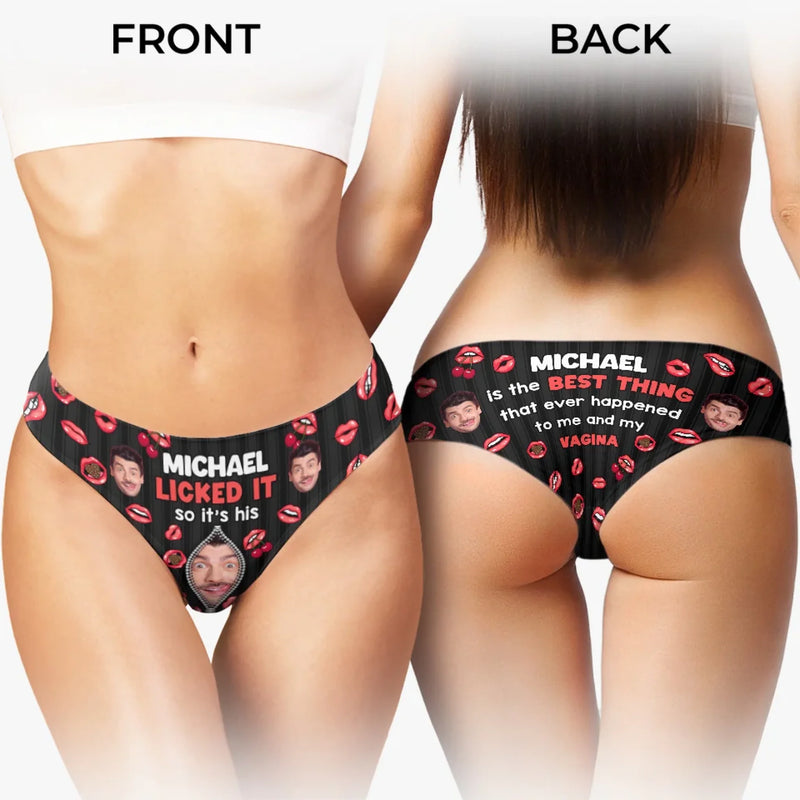 Custom Photo Only You Make My World Complete - Couple Personalized Women Briefs - Gift For Husband Wife, Anniversary
