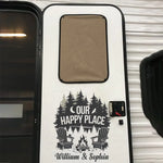 The Simplest Moments Become The Most Magical - Camping Personalized Custom RV Decal - Gift For Couple, Best Friends, Campers