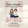 Together Forever, Mother And Daughter - Family Personalized Custom Rectangle Shaped Acrylic Plaque - Gift For Mom, Daughter