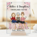 Together Forever, Mother And Daughter - Family Personalized Custom Rectangle Shaped Acrylic Plaque - Gift For Mom, Daughter