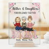 Ensemble pour toujours, mère et fille - Plaque rectangulaire personnalisée en acrylique pour la famille - Cadeau pour maman et fille