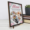 Custom Photo Our Love For You Knows No Bounds
 - Family Personalized Custom 2-Layered Wooden Plaque With Stand - Gift For Mom, Daughter