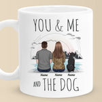 Custom Name Couple and Dog Lover Gifts - Personalized Mugs