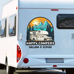 Roam Far, Camp Near - Camping Personalized Custom RV Decal - Gift For Yourself, Best Friends, Siblings, Family Members, Camping Lovers