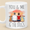 Us And Our Furry Friends - Couple Personalized Custom Mug - Gift For Husband Wife, Anniversary, Pet Owners, Pet Lovers