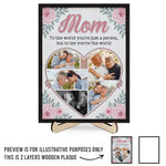 Custom Photo Mom Gifts - Personalized Wooden Plaque