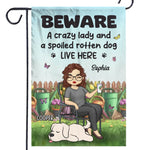 Wherever My Dog Goes, The Garden Feels More Alive - Dog Personalized Custom Flag - Gift For Pet Owners, Pet Lovers
