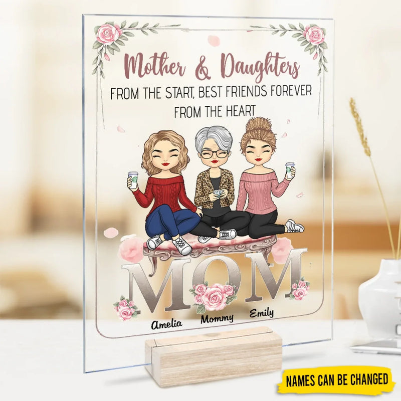 My First Role Model, My Forever Hero - Family Personalized Custom Rectangle Shaped Acrylic Plaque - Gift For Mom, Daughter