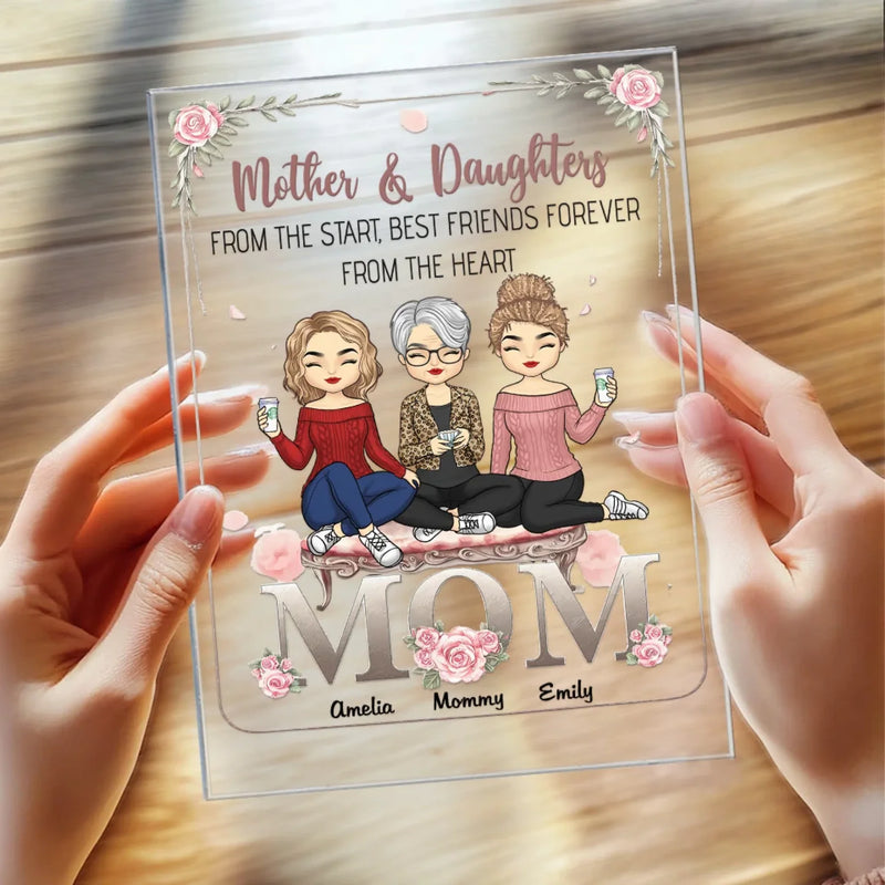 My First Role Model, My Forever Hero - Family Personalized Custom Rectangle Shaped Acrylic Plaque - Gift For Mom, Daughter