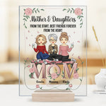 Double Trouble, Double Love - Family Personalized Custom Rectangle Shaped Acrylic Plaque - Gift For Mom, Daughter