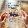 Double Trouble, Double Love - Family Personalized Custom Rectangle Shaped Acrylic Plaque - Gift For Mom, Daughter