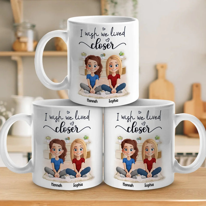 You’re Always With Me In Spirit - Bestie Personalized Custom Mug - Gift For Best Friends, BFF, Sister