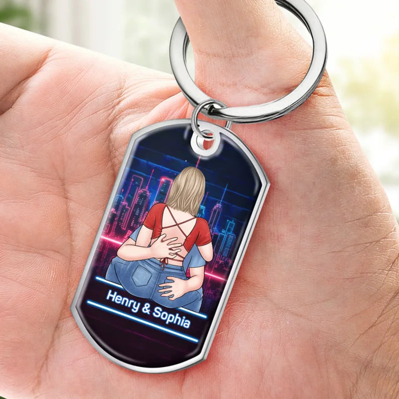 With You, I’ve Found My Forever - Couple Personalized Custom Keychain - Gift For Husband Wife, Anniversary