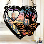 Custom Photo I Wish You Could Stay Longer - Memorial Personalized Window Hanging Suncatcher Ornament - Sympathy Gift For Family