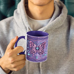 Perfect Gift For Your Loved On - Family Personalized Custom 3D Inflated Effect Printed Accent Mug - Gift For Butterfly Lovers, Nature Enthusiasts