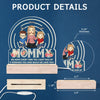 Home Is Wherever Mom Is - Family  Personalized Custom Shaped Acrylic LED Light - Mother's Day, Gift For Mom