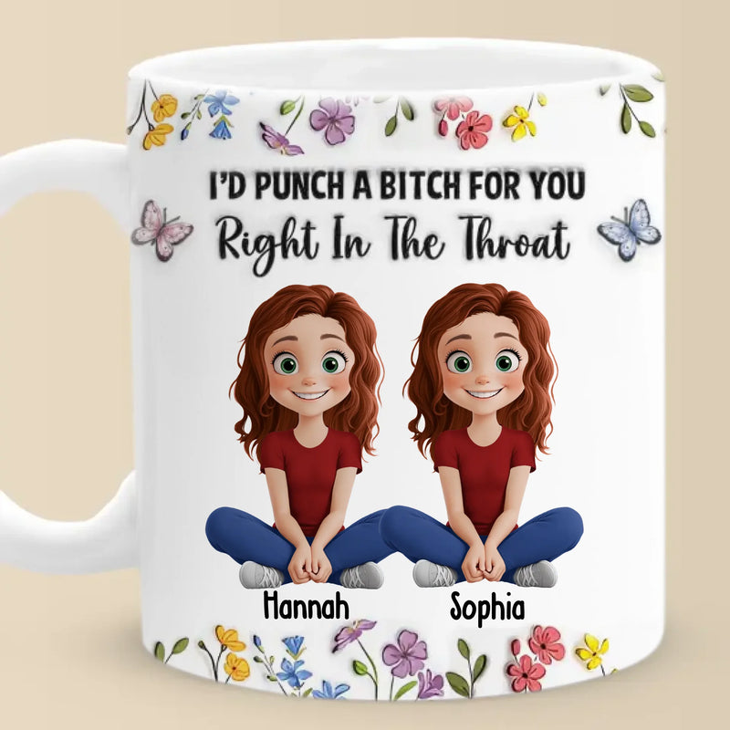 Some Friendships Are Infinite, Like Ours - Bestie Personalized Custom 3D Inflated Effect Printed Mug - Gift For Best Friends, BFF, Sisters