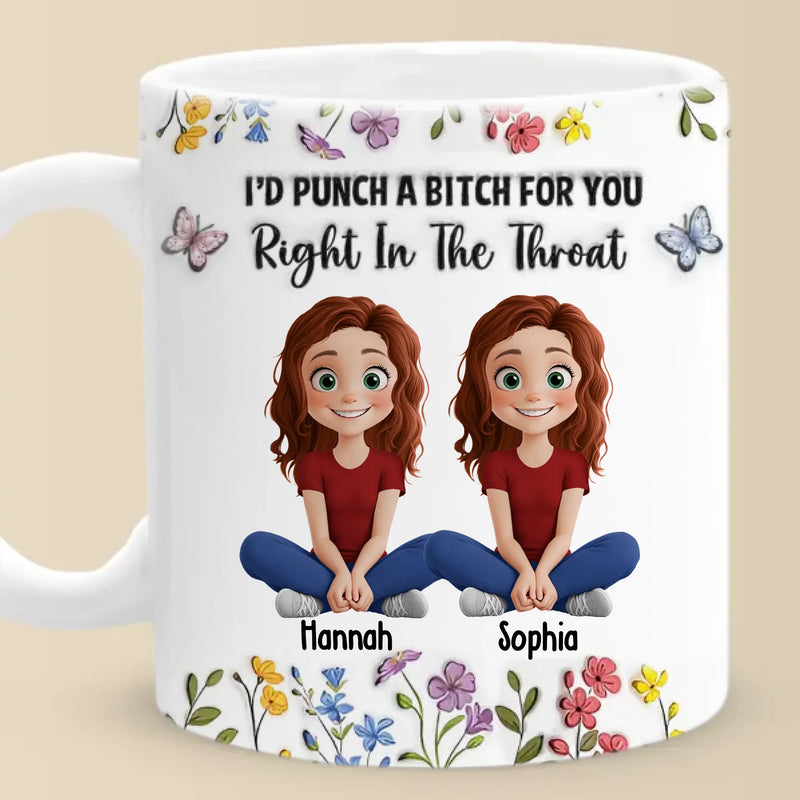 Some Friendships Are Infinite, Like Ours - Bestie Personalized Custom 3D Inflated Effect Printed Mug - Gift For Best Friends, BFF, Sisters