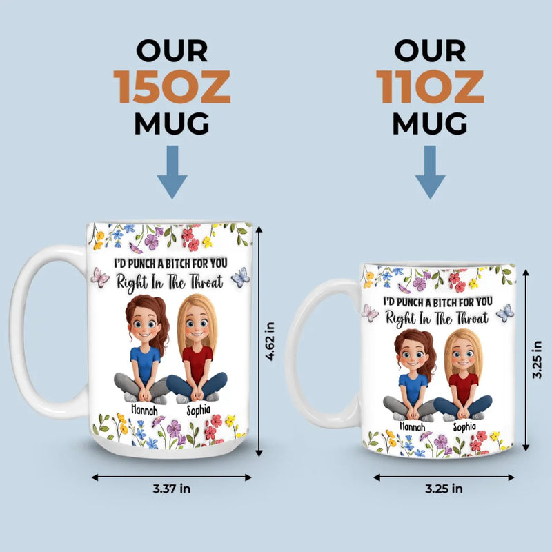 Some Friendships Are Infinite, Like Ours - Bestie Personalized Custom 3D Inflated Effect Printed Mug - Gift For Best Friends, BFF, Sisters