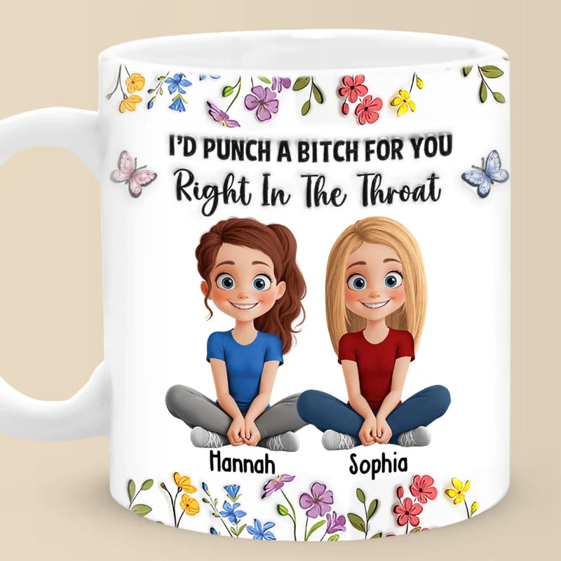 Some Friendships Are Infinite, Like Ours - Bestie Personalized Custom 3D Inflated Effect Printed Mug - Gift For Best Friends, BFF, Sisters