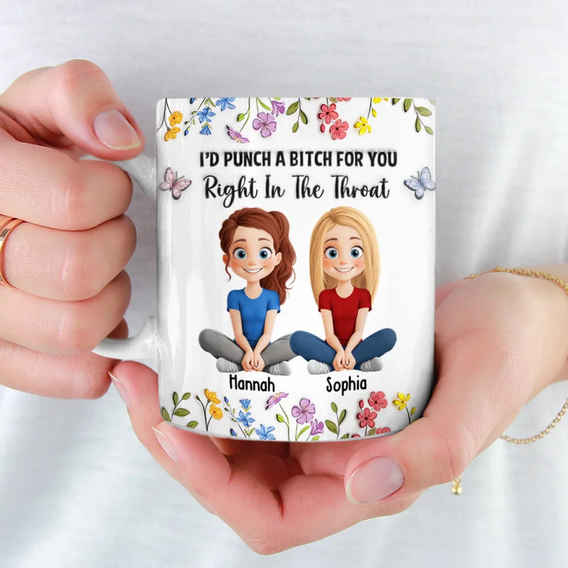 Some Friendships Are Infinite, Like Ours - Bestie Personalized Custom 3D Inflated Effect Printed Mug - Gift For Best Friends, BFF, Sisters