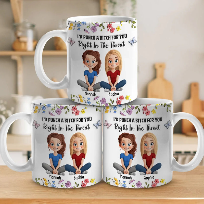 Some Friendships Are Infinite, Like Ours - Bestie Personalized Custom 3D Inflated Effect Printed Mug - Gift For Best Friends, BFF, Sisters