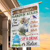 Sip A Drink Relax - Family Personalized Custom Flag - Gift For Yourself, Best Friends, Siblings, Family Members