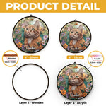 Custom Photo A Cat’s Love Is Never Forgotten - Memorial Personalized Window Hanging Suncatcher Ornament - Sympathy Gift For Pet Owners, Pet Lovers