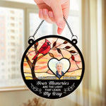 Custom Photo Celebrate Memories That Shine Brightly - Memorial Personalized Window Hanging Suncatcher Ornament - Sympathy Gift For Family Members