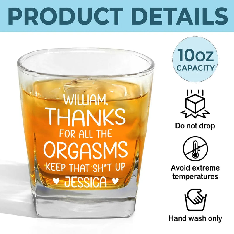 I Love You For Who You Are - Couple Personalized Custom Square Whiskey Glass - Gift For Husband Wife, Anniversary