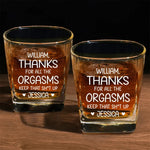 I Love You For Who You Are - Couple Personalized Custom Square Whiskey Glass - Gift For Husband Wife, Anniversary