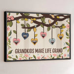 In Every Heart, A Family’s Love - Family Personalized Custom Horizontal Poster - Gift For Mom, Grandma