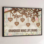 Family Love, A Timeless Treasure - Family Personalized Custom Horizontal Poster - Gift For Mom, Grandma