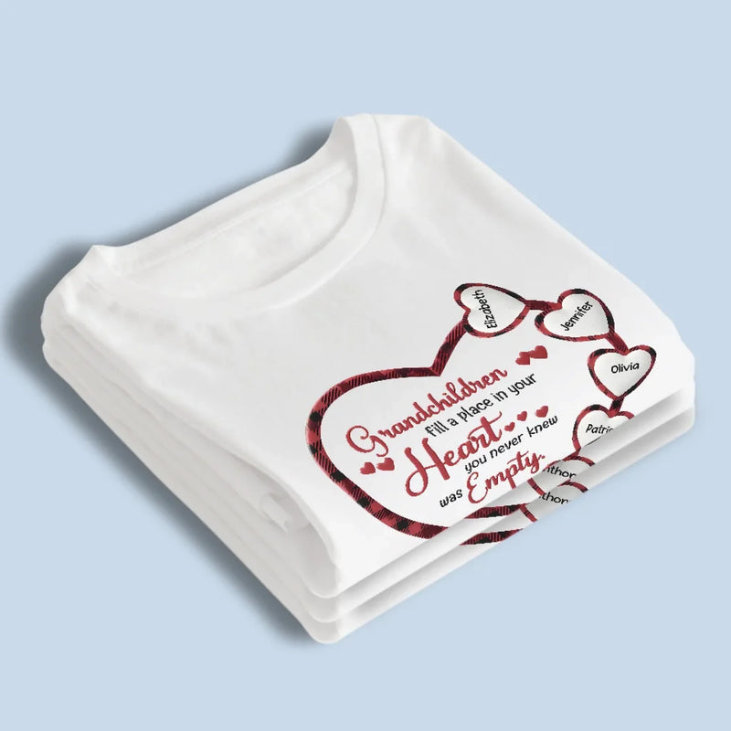Grandkids Light Up Our Lives - Family Personalized Custom Unisex T-shirt, Premium T-shirt, Hoodie - Gift For Grandma, Grandpa, Grandkid