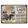 Love Doesn’t Age, It Deepens - Couple Personalized Custom Home Decor Metal Sign - House Warming Gift For Husband Wife, Anniversary