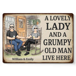 Custom Name Funny Couple Gifts - Personalized Metal Sign