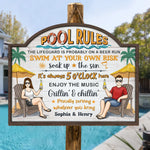Cannonballs And Kisses - Couple Personalized Custom Home Decor Wood Sign - Gift For Husband Wife, Anniversary