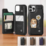 You Deserve Your Own Kindness - Family Personalized Custom Leather Flip Wallet Phone Case - Gift For Women