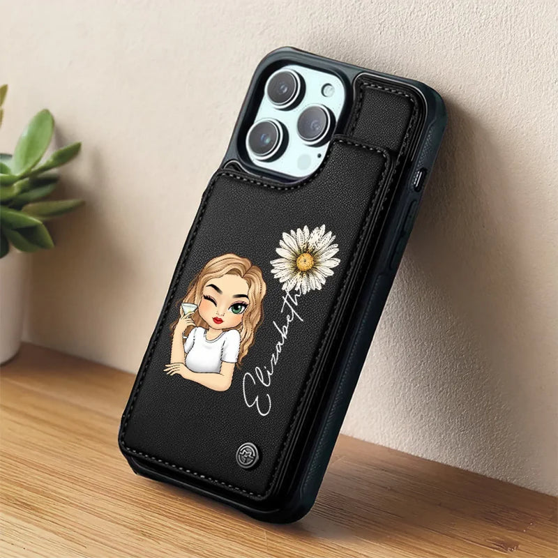 You Deserve Your Own Kindness - Family Personalized Custom Leather Flip Wallet Phone Case - Gift For Yourself, Best Friends, Siblings, Family Members