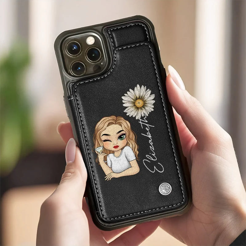 You Deserve Your Own Kindness - Family Personalized Custom Leather Flip Wallet Phone Case - Gift For Yourself, Best Friends, Siblings, Family Members