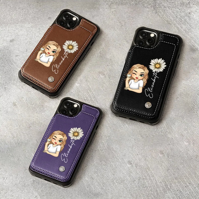 You Deserve Your Own Kindness - Family Personalized Custom Leather Flip Wallet Phone Case - Gift For Yourself, Best Friends, Siblings, Family Members