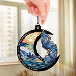 Family Is Forever, Even When Apart - Memorial Personalized Window Hanging Suncatcher Ornament - Sympathy Gift For Family Members