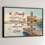 Each Moment Together Is A Piece Of Our Story - Family Personalized Custom Horizontal Poster - Gift For Family