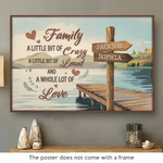 Each Moment Together Is A Piece Of Our Story - Family Personalized Custom Horizontal Poster - Gift For Family
