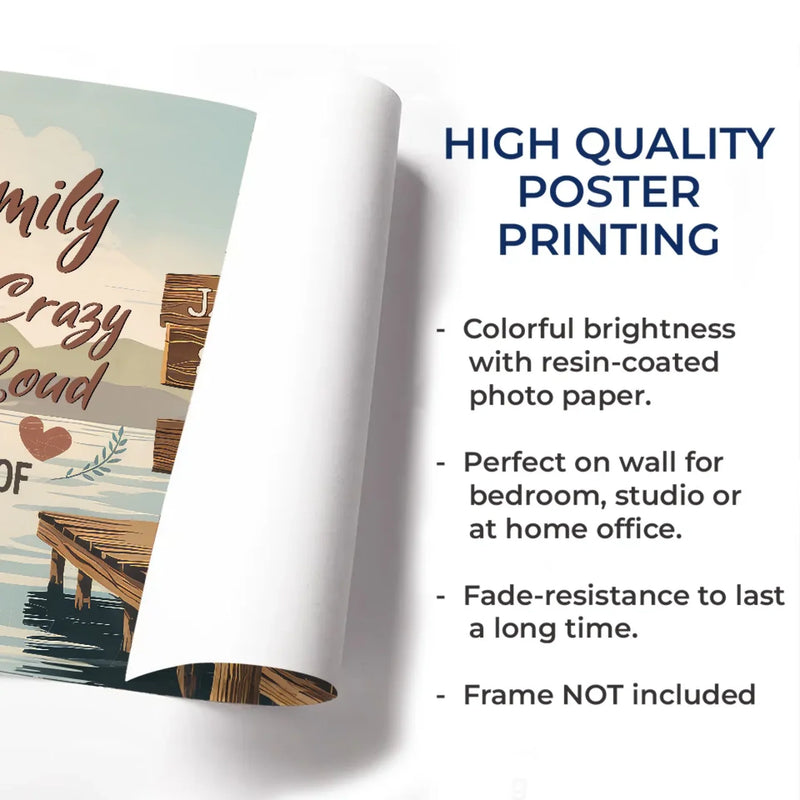 Each Moment Together Is A Piece Of Our Story - Family Personalized Custom Horizontal Poster - Gift For Family Members