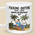 Retirement, Time To Do What You Love - Coworker Personalized Custom Mug - Appreciation, Retirement Gift For Coworkers, Retirees