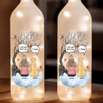 Love Knows No Goodbye - Memorial Personalized Custom Bottle Lamp - Sympathy Gift For Pet Owners, Pet Lovers