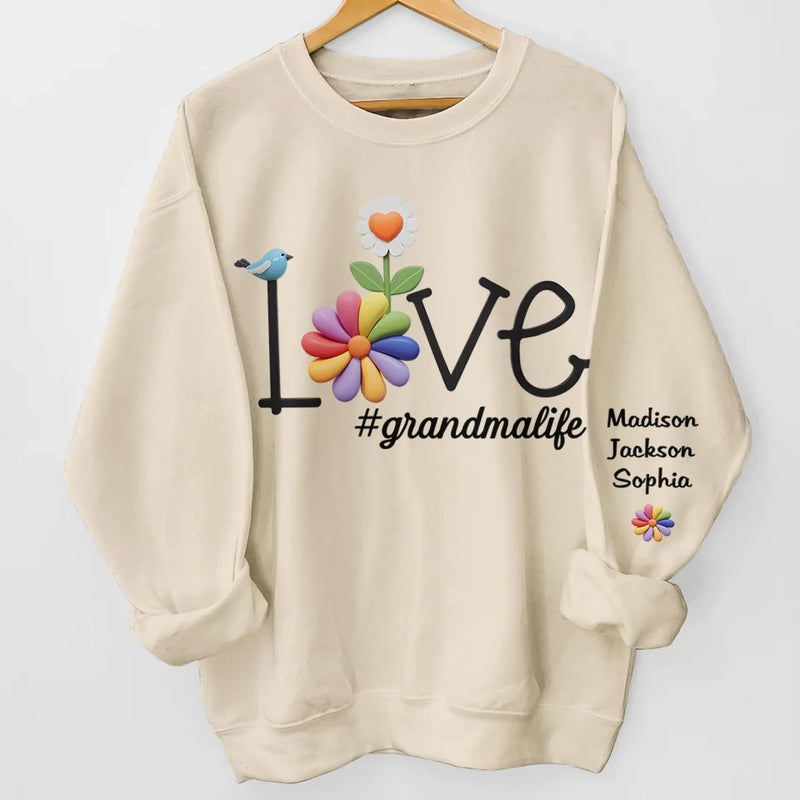 Love Recognizes No Barriers - Family Personalized Custom Unisex Sweatshirt, Hoodie With Design On Sleeve - Gift For Mom, Grandma