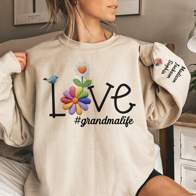 Love Recognizes No Barriers - Family Personalized Custom Unisex Sweatshirt, Hoodie With Design On Sleeve - Gift For Mom, Grandma