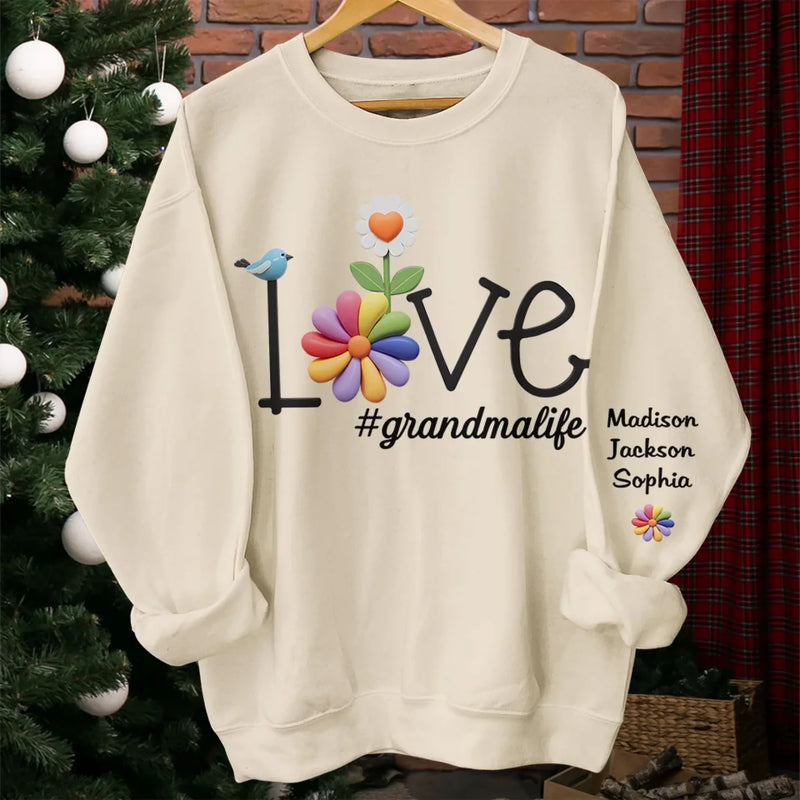 Love Recognizes No Barriers - Family Personalized Custom Unisex Sweatshirt, Hoodie With Design On Sleeve - Gift For Mom, Grandma